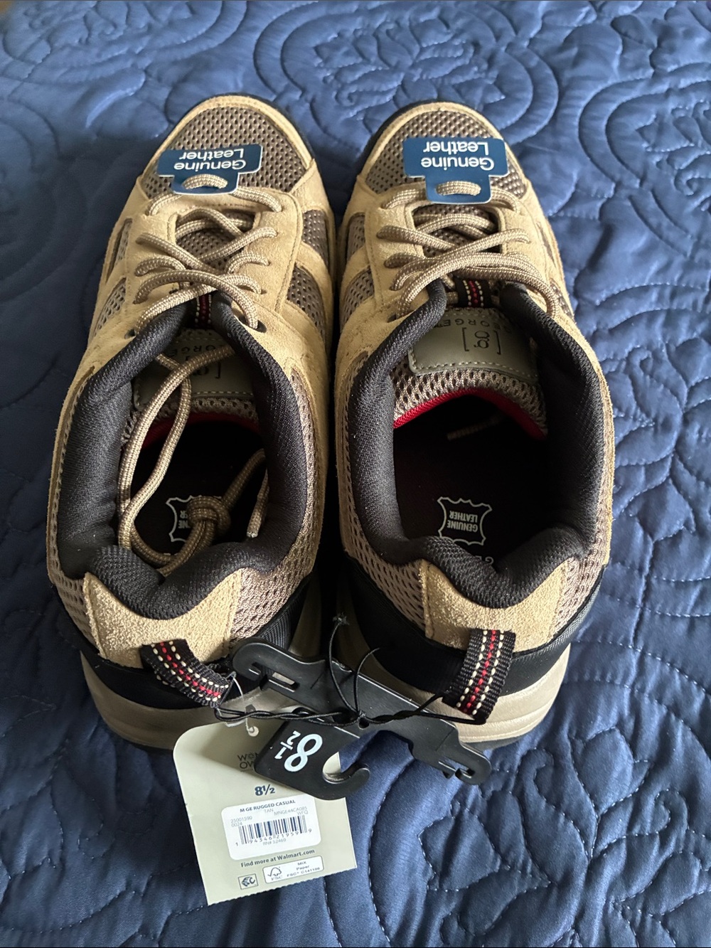 George Men’s 8 1/2 Trail ready low top Genuine Leather hiking shoes